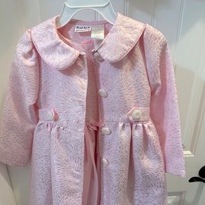 Girl’s Long Sleeve Coat and Dress Set